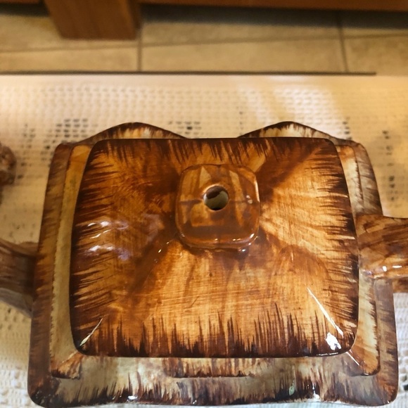 KEELE ST.Pottery,CO. LCD/ England/ hand painted Tea Pot/w cookie jar/cream/sugar - Picture 8 of 10